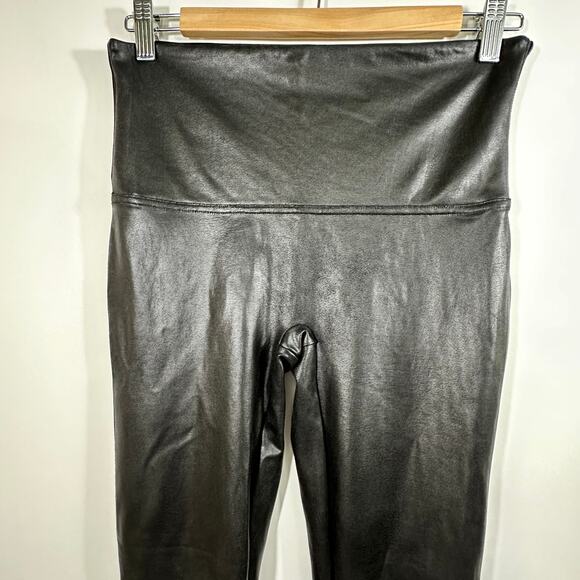 SPANX Ready to Wow Faux Leather Leggings Black XL - Picture 5 of 7